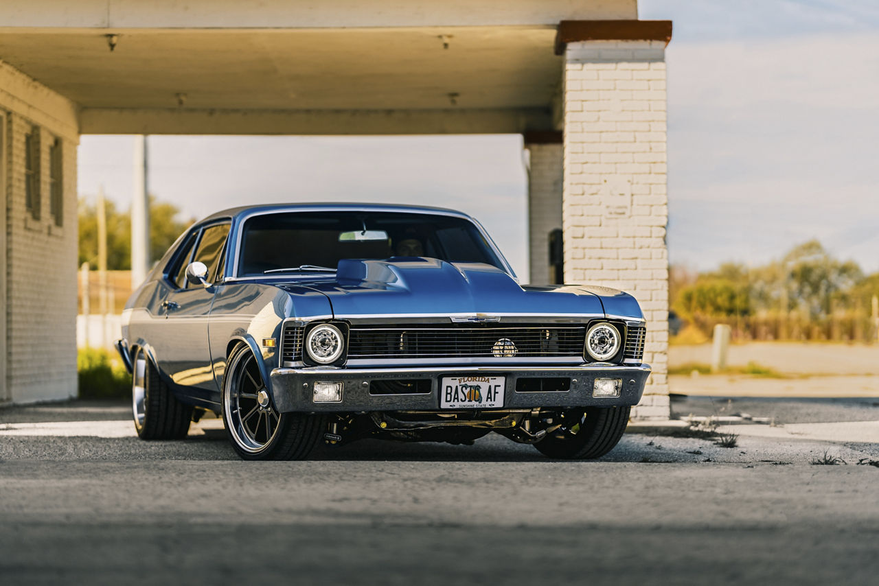 1969 chevrolet nova american racing draft black american racing